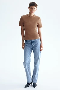 T-shirt en laine mélangée