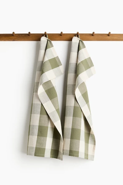 2-Pack Linen-Blend Tea Towels