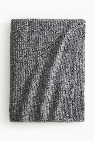 Rib-Knit Throw
