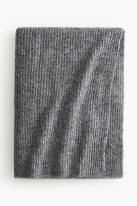 Couverture en tricot côtelé