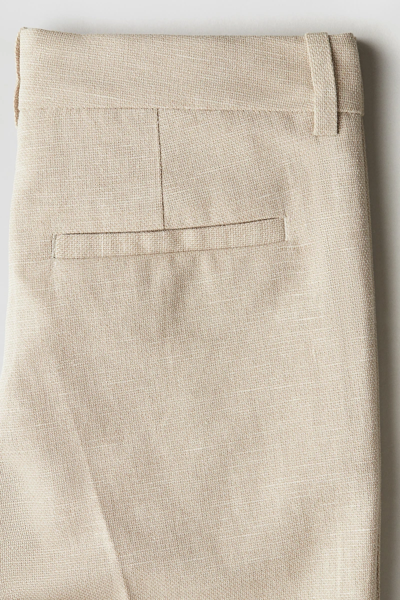 Linen-Blend Suit Pants