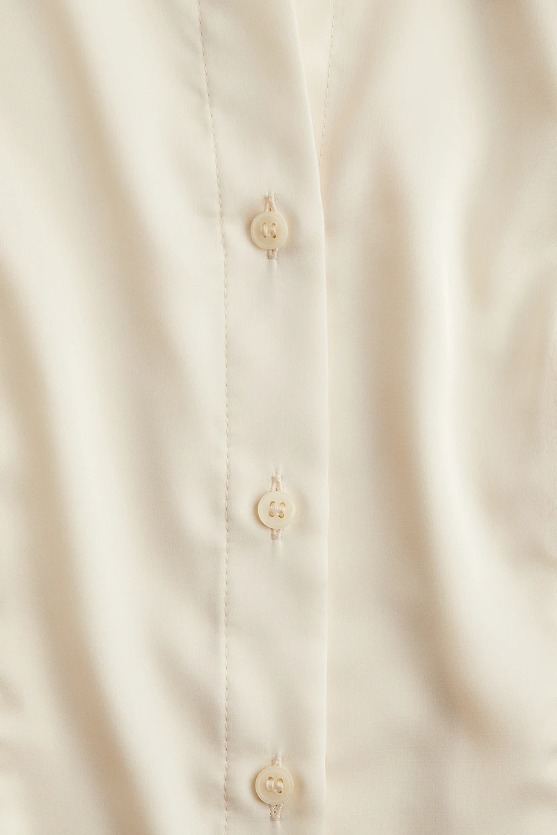 Fitted Satin Shirt