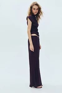 Sheer drawstring trousers