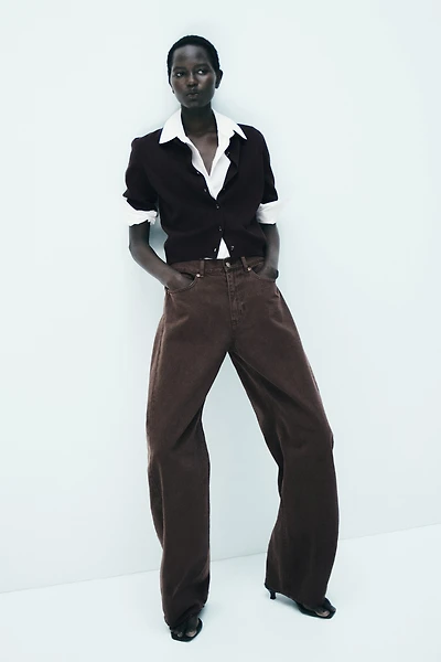 Barrel Regular Waist Jeans