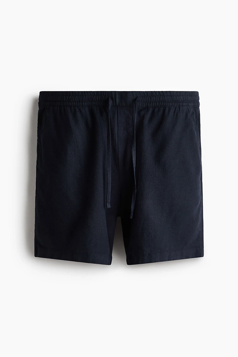 Relaxed-Fit Linen-Blend Shorts