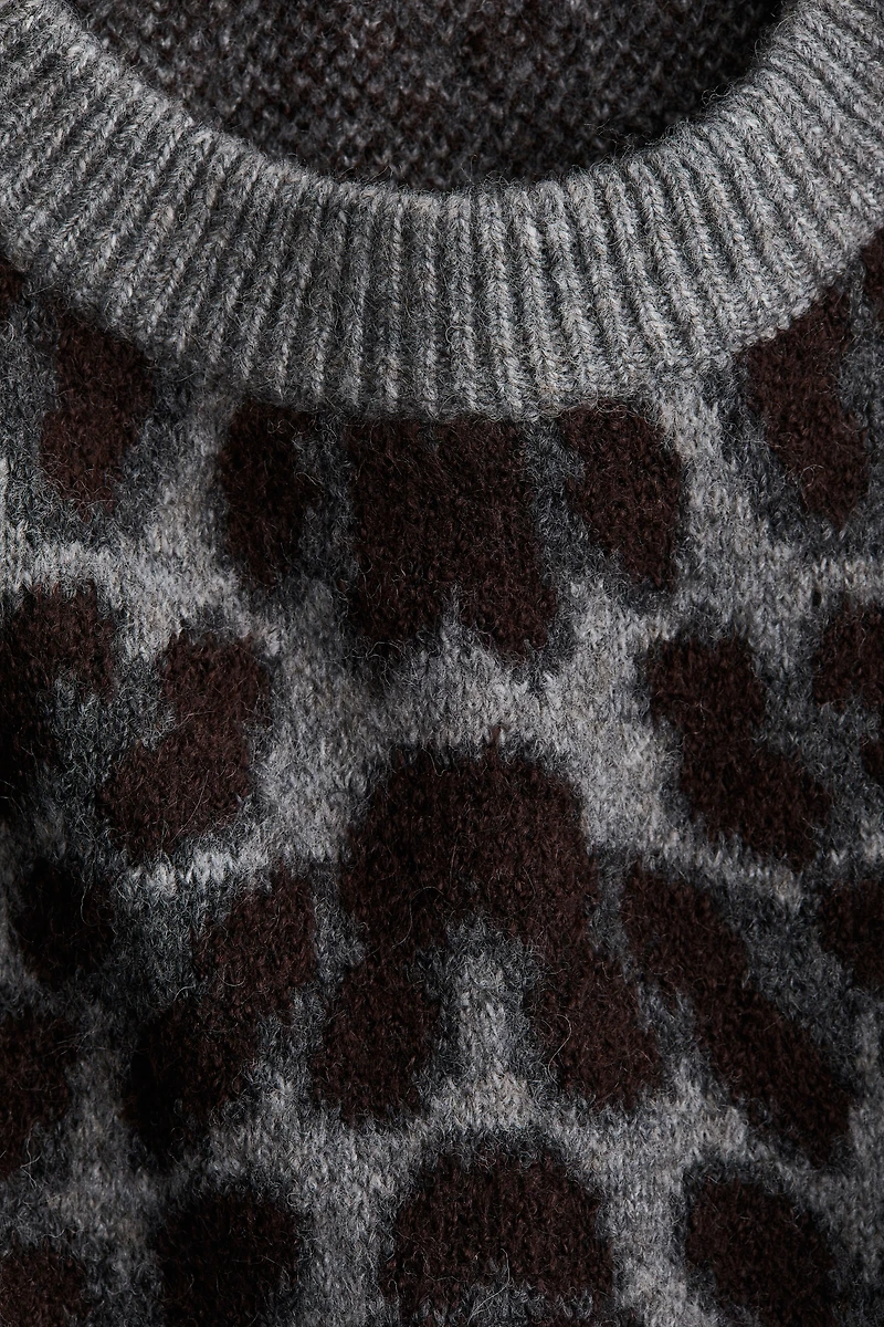 Jacquard-Knit Sweater
