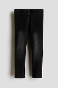 Denim-Look Jersey Leggings