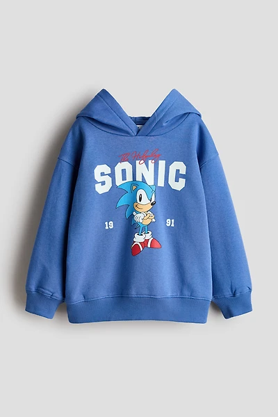 Hoodie with Printed Motif