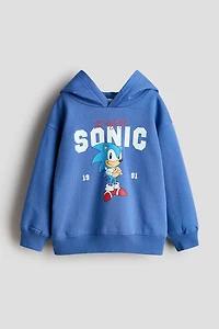 Hoodie with Printed Motif