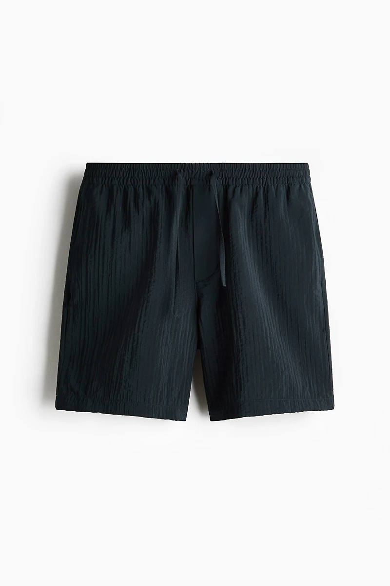 Relaxed-Fit Textured Shorts