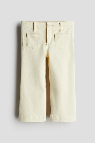 Flared Twill Pants