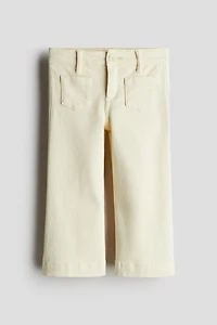 Flared Twill Pants