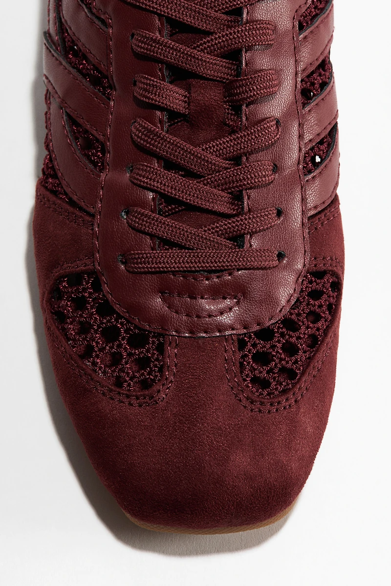 Espadrilles d'aspect crocheté