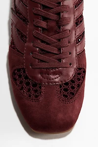 Espadrilles d'aspect crocheté