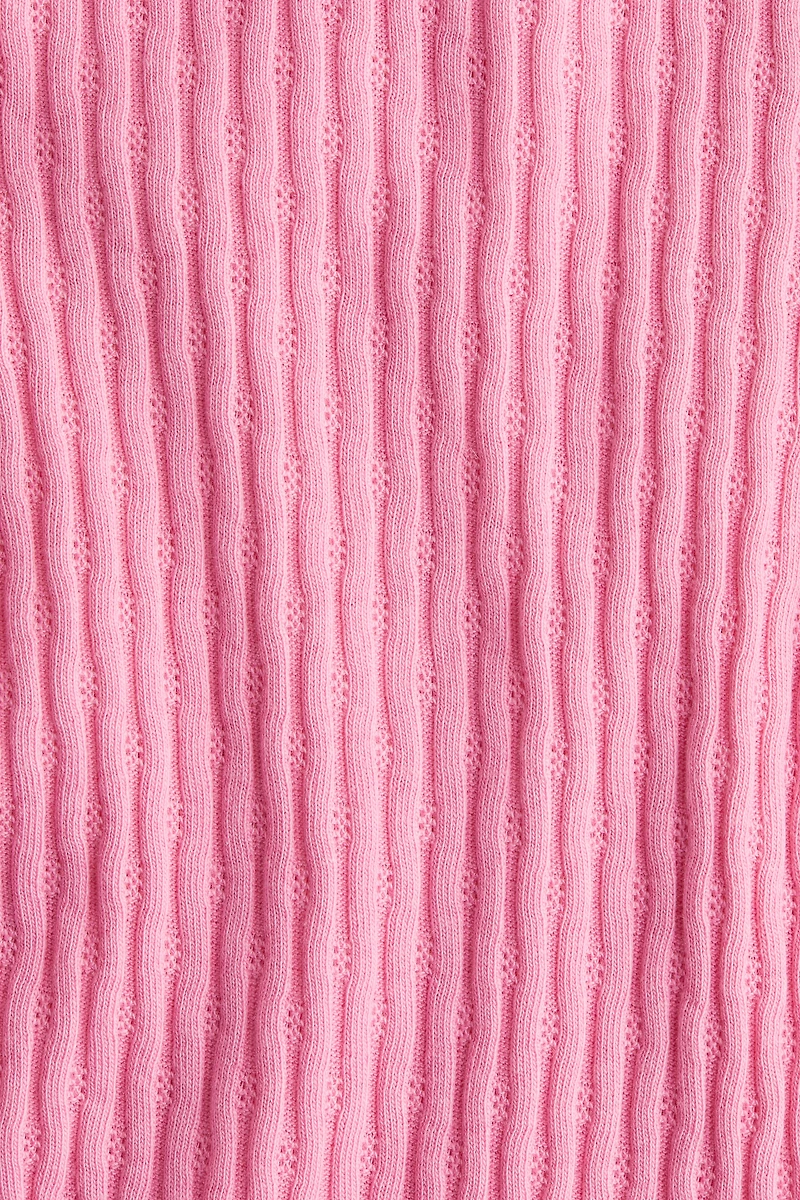 Flounce-Trimmed Cotton Top