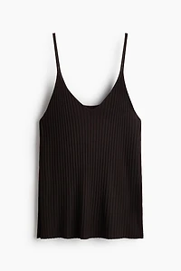 Rib-Knit Viscose Top