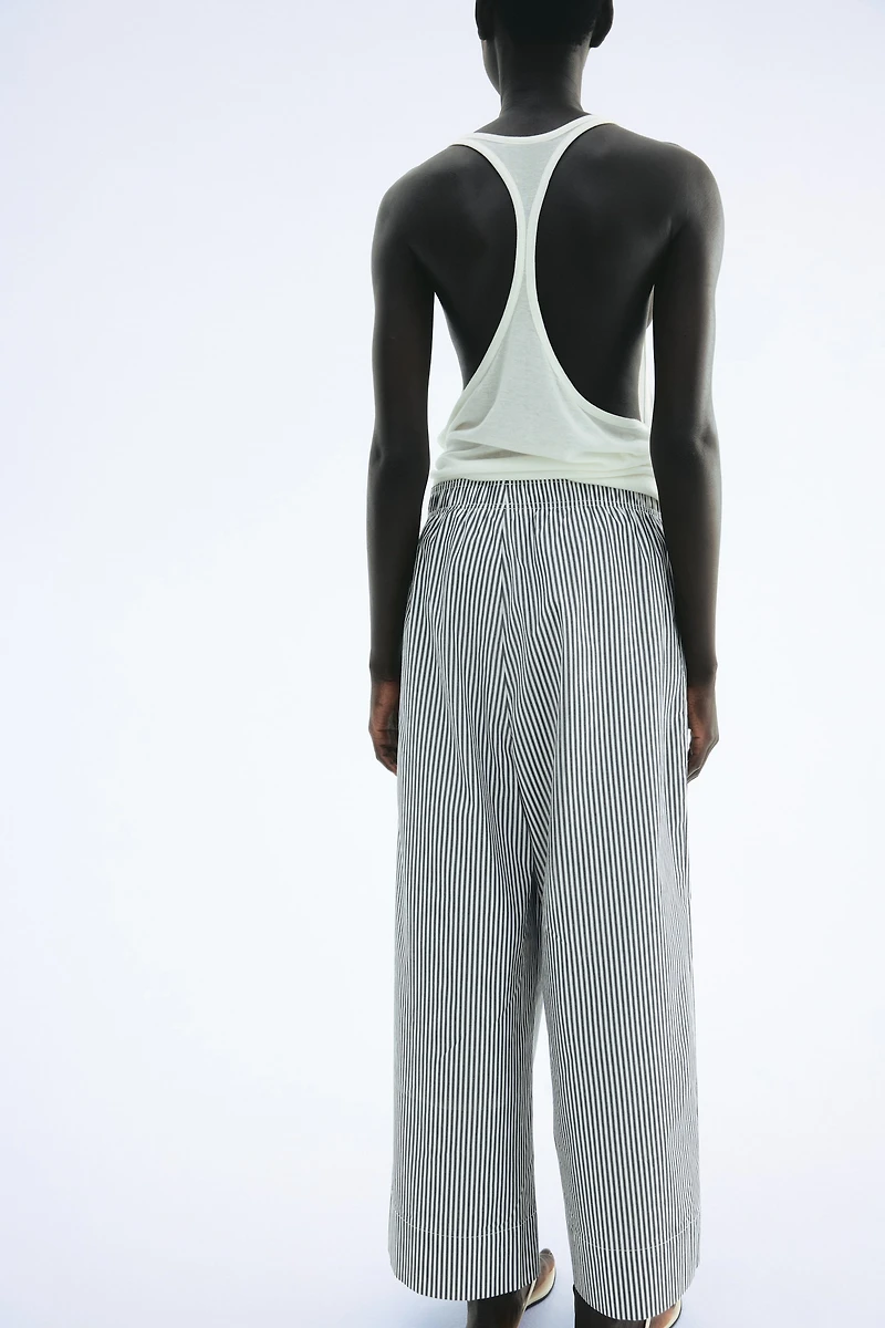 Ankle-Length Cotton Pants
