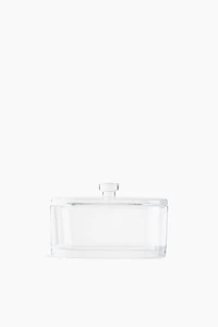 Lidded Oval Glass Jar