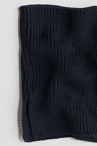 Rib-knit Tube Scarf