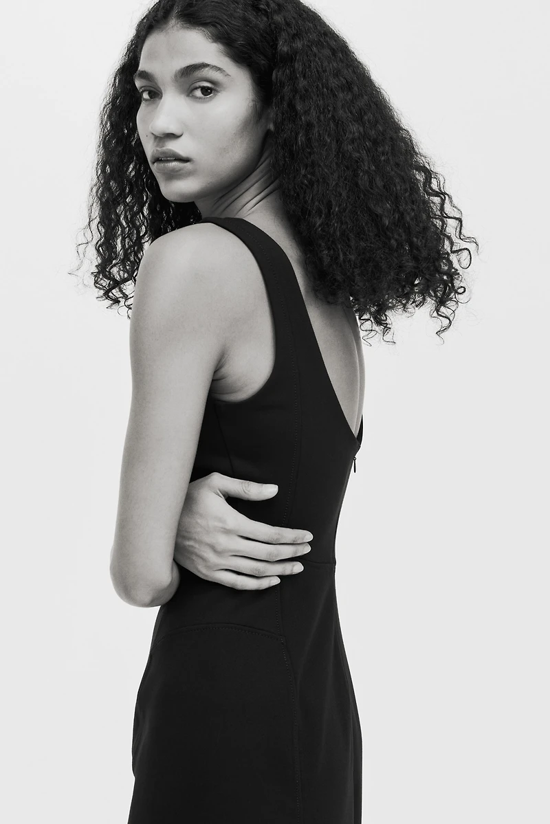 Robe en jersey point de Rome