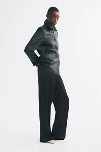 Pantalon large en satin