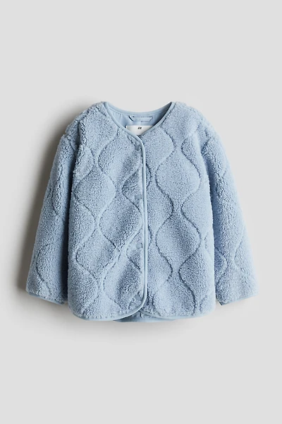 Quilted teddy jacket