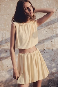 Draped cropped top