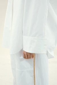 Stitching-Detail Cotton Shirt