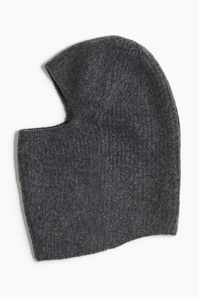 Rib-knit Balaclava