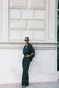 Loose-Fit Twill Pants