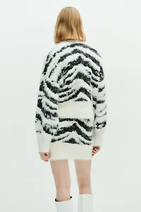 Minijupe en tricot duveteux