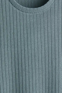 Regular Fit Rib-knit T-shirt