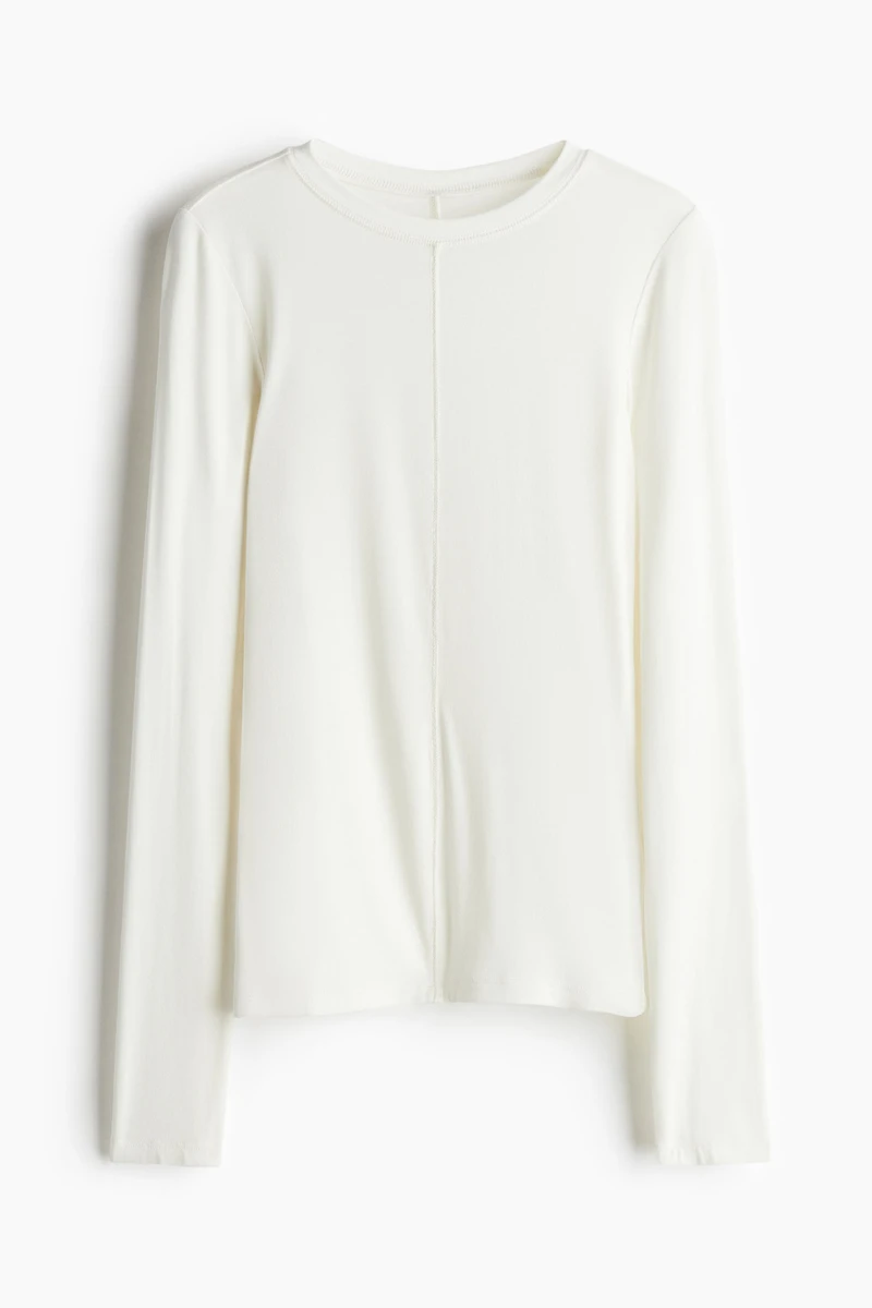 Long-sleeved Jersey Top
