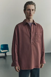 Loose-Fit Pullover Shirt