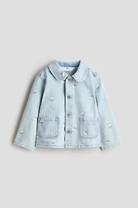 Printed Cotton Denim Jacket