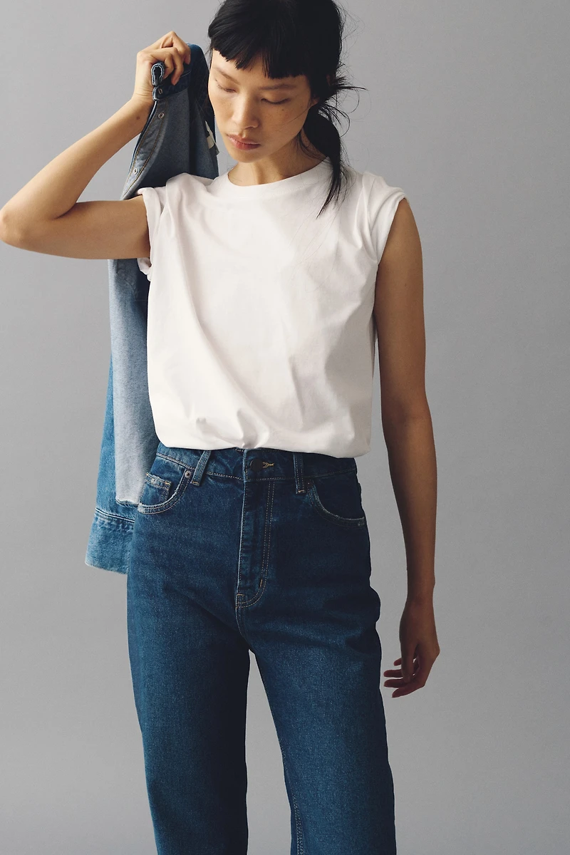 Mom Slim-Fit High-Waist Ankle Jeans