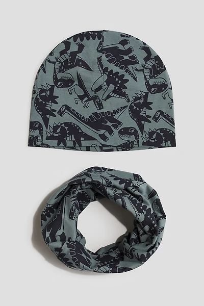 2-piece Beanie and Tube Scarf Set