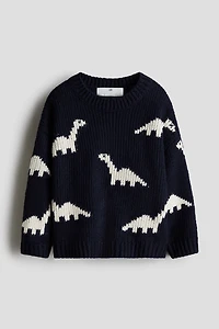 Jacquard-Knit Sweater