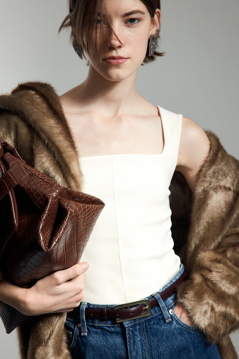 Square-Neck Tank Top