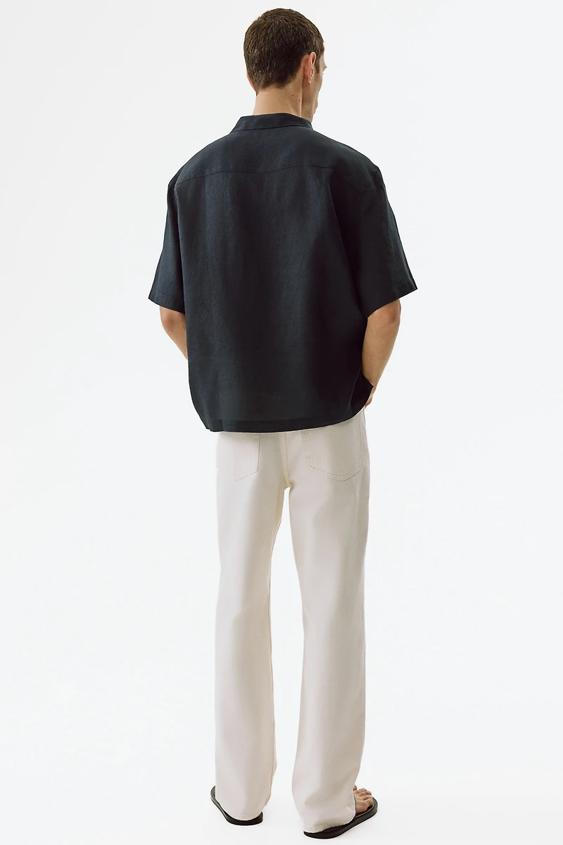 Relaxed-Fit Linen Resort Shirt