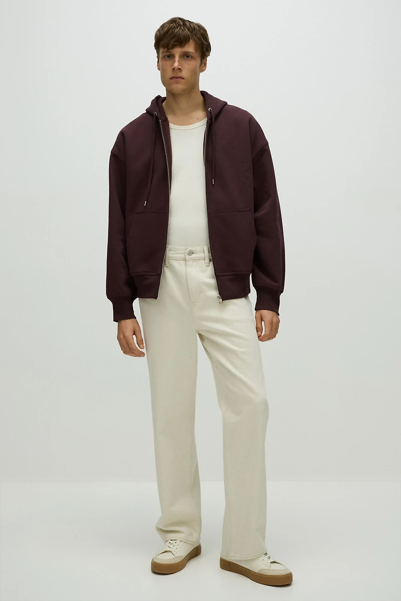 Oversized-Fit Hooded Jacket