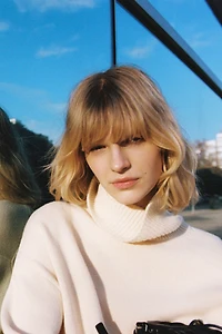 Chandail col roulé en laine