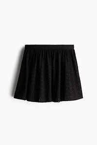 Eyelet Embroidered Mini Skirt