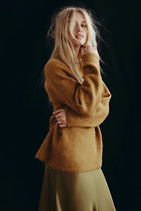 Chandail ample en mélange d'alpaga