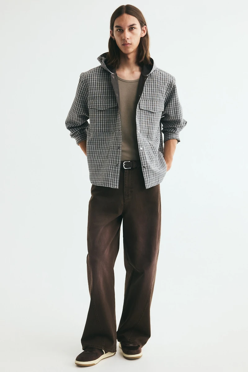 Hooded Cotton Overshirt
