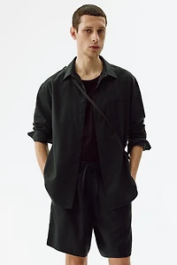 Relaxed-Fit Linen-Blend Shorts