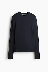 Rib-Knit Wool Top