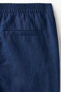Regular-Fit Linen-Blend Pants