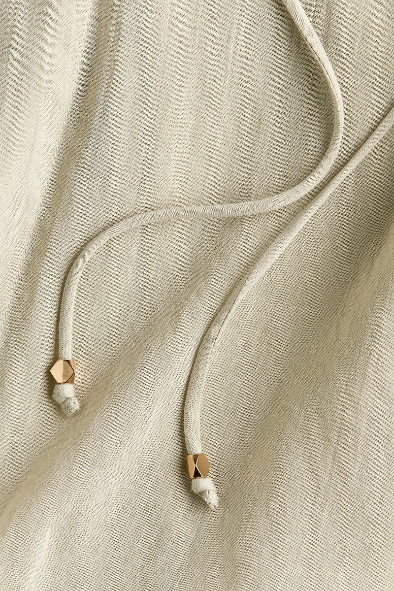 Oversized Cotton-Blend Blouse