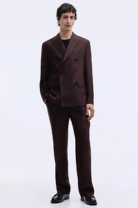 Regular-Fit Wool-Blend Suit Pants